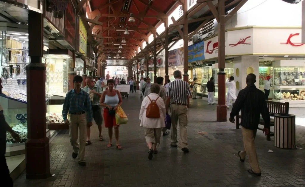 Dubai pedestrians- sightsee way to reach garden glow in dubai